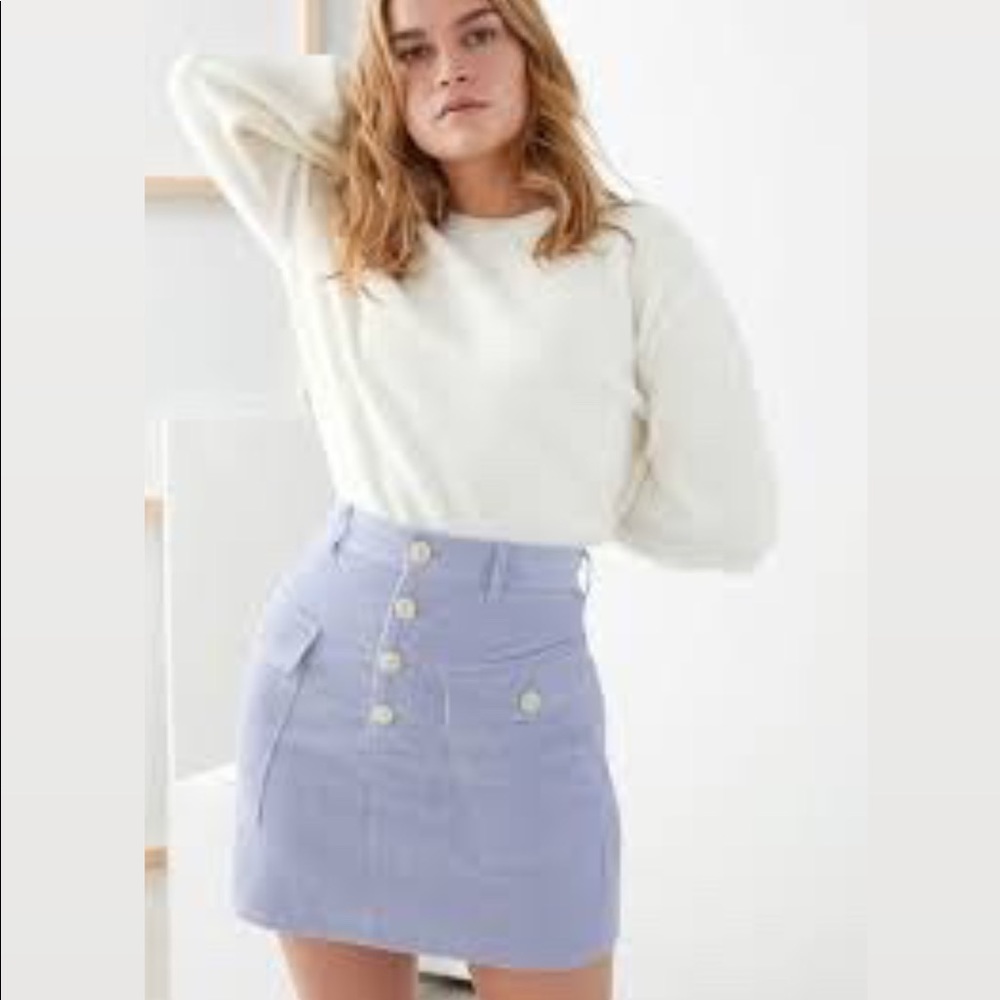 &OtherStories Lilac Corduroy Skirt